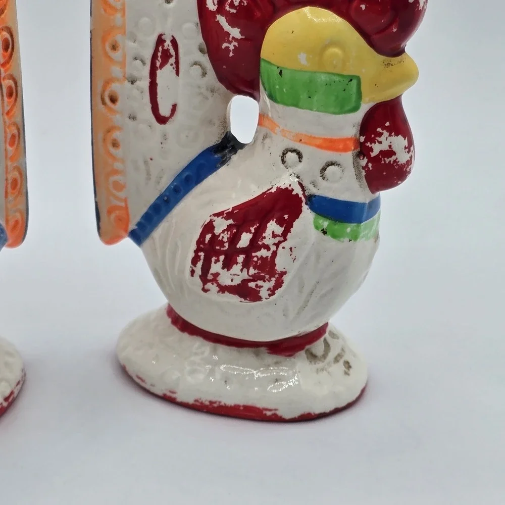Old Chicken Collectible Set Of‎ Vintage Rooster Salt & Pepper Shakers LEGO